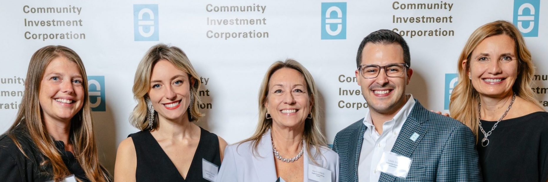 group photo Kathy Pancione, Bright Years Academy Executive Director Sydney Pugliares, Bright Years Academy Business Development Director April Lukasik, Bright Years Academy President & Founder Louis Silva, CIC President Annette Larabee, Webster Bank Senior Vice President & Senior Relationship Manager